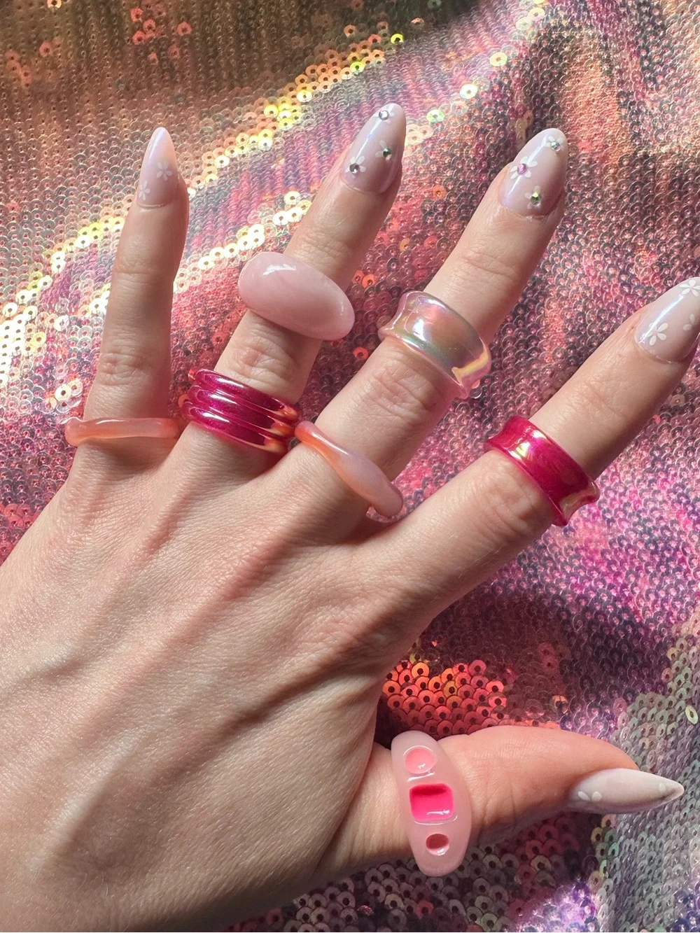 Urban Outfitters iridescent transparent